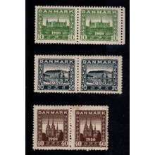 Danmark - Genforeningsmærker - Parstykker - Postfrisk.